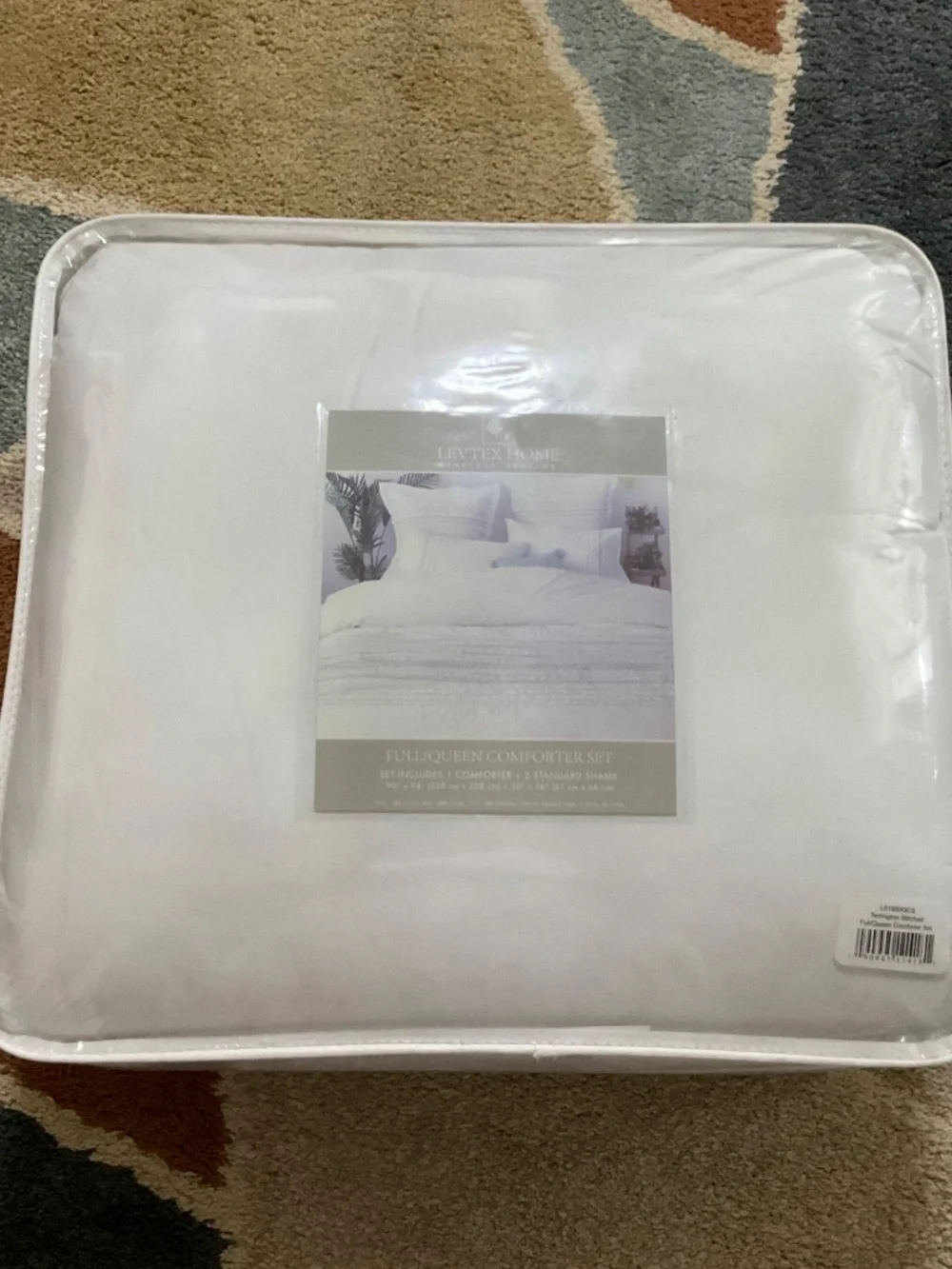 Luxurious Levtex Home - Terrington 3 pc Comforter Set - Full/Queen  New